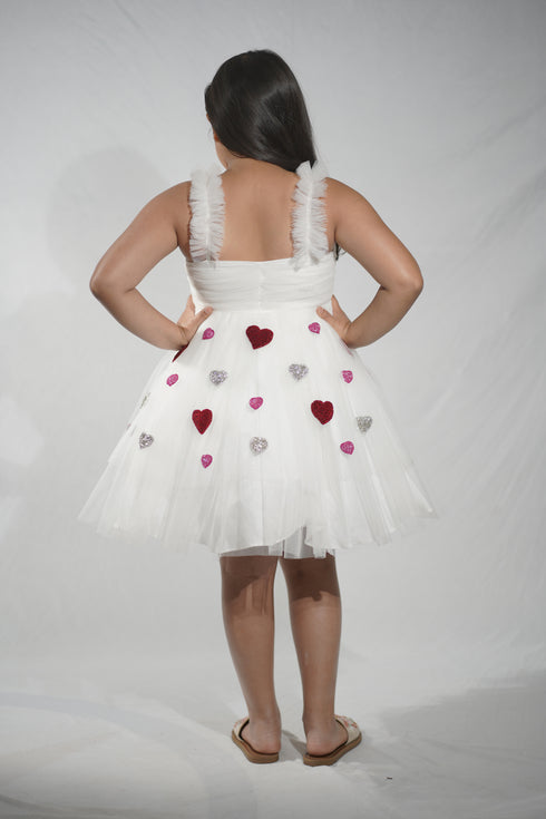 Love White Dress with Bow